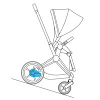 Шасі і каркас прогулянкового блоку Cybex ePriam 5.0 matt black (526000243)