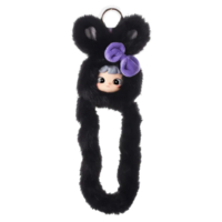 М’яка іграшка з кільцем Tangle Cimmy Fluffy Bunny Coco (HWTANGLE01S01-BC06) 