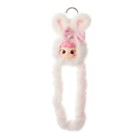 М’яка іграшка з кільцем Tangle Cimmy Fluffy Bunny Snowy (HWTANGLE01S01-WC02) 