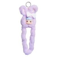 М’яка іграшка з кільцем Tangle Cimmy Fluffy Bunny Taro (HWTANGLE01S01-PC05) 