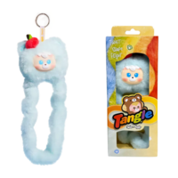 Колекційна м’яка іграшка з кільцем Tangle x diudiu baby Furry Bear Sea Salt Mint (HWTANGLE02D01-BD05) 
