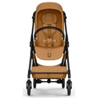 Прогулянкова коляска Cybex Melio Carbon Cinnamon Yellow з бампером (526000803)