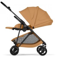 Прогулянкова коляска Cybex Melio Carbon Cinnamon Yellow з бампером (526000803)