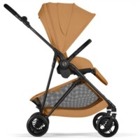 Прогулянкова коляска Cybex Melio Carbon Cinnamon Yellow з бампером (526000803)