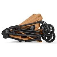 Прогулянкова коляска Cybex Melio Carbon Cinnamon Yellow з бампером (526000803)