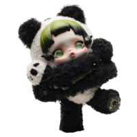Колекційна м'яка іграшка Pop Mart Skullpanda Lazy Panda (SPLP-01)
