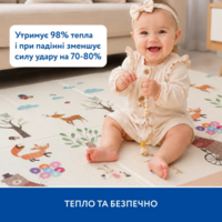 Двосторонній термокилимок Piccolino "Лісова подорож", 180х200х0,8 см (26000064)