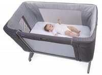 Кроватка 3 в 1 Chicco Next2Me Forever Темно-серая (79650.77)
