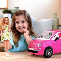 Набір з лялькою Barbie Fiat 500 рожевий з лялькою (GXR57)