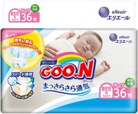  Підгузки Goo.N SS для новонароджених до 5 кг унісекс 36 шт. (853888) 