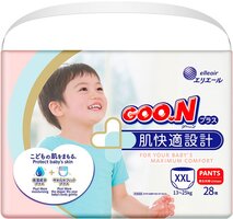 Трусики-підгузки GOO.N Plus для дітей 13-25 кг розмір BigBig XXL 28 шт. (4902011843514) 
