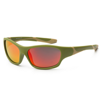 Дитячі сонцезахисні окуляри Koolsun Sport, хакі, розмір 3+ (KS-SPOLBR003) 