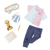 Набір Our Generation DELUXE Лялька Еверлі з книгою і аксесуарами для боулінгу 46 сантиметрів (BD31165AZ)