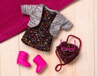 Набір одягу для ляльок LORI Сукня з квітами (LO30021Z)