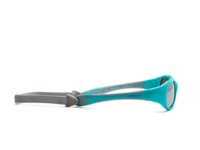 Дитячі сонцезахисні окуляри Koolsun, бірюзово-сірі, 3+ (KS-FLAG003)