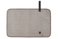 Сумка MyMia, синій корпус/підкладка бежевий орнамент/коричневі шкіряні ручки, фіксатори (NV8801P/02R/23T/13T/33T)