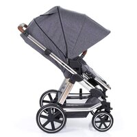 Універсальна коляска 2 в 1 ABC Design TURBO 4T Diamond Collection Asphalt, Сірий (1200144/1907)