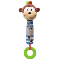 Іграшка з пищалкою BabyOno Мавпеня Георгій (5901435408780) 