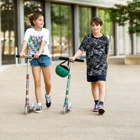 Самокат MICRO серії Sprite LED Зелений ліс (до 100 kg, двоколісний, світло)