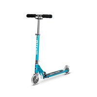 Самокат MICRO серії Sprite LED Блакитний океан (до 100 kg, двоколісний, світло) 