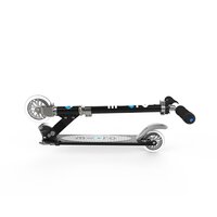 Самокат MICRO серії Sprite Special Edition Чорний (дека у смужку, до 100 kg, двоколісний)