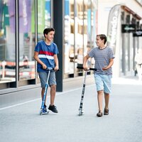 Самокат MICRO серії Sprite Special Edition Чорний (дека у смужку, до 100 kg, двоколісний)