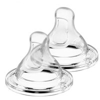 Силіконова соска Chicco Physio Perfect 5 для дітей від 0 місяців, повільний потік, 2 шт. (20311.00) 