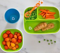 Набір тарілок Munchkin Splash Divided Plates 2 шт. Зелена та блакитна (46727.01)