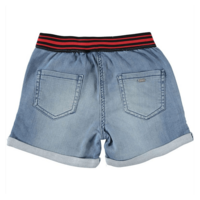Джинсові шорти iDO з акцентним поясом-гумкою для дівчинки, 10 років (4.W893.00/7350)