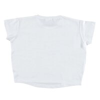 Біла футболка iDO вільного крою з принтом "зірка" для дівчинки 10 років (4.U881.00/0113)