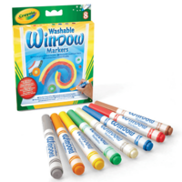 Набір фломастерів Crayola Window Markers для малювання на склі, 8 шт. (256344.024) 