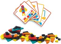 Набір дерев'яних геометричних фігур Djeco Ze Geo Vroom (DJ06436) 