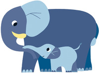  Набір наклейок Djeco Мама та малюк 120 шт. 