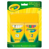 Набір крейди Crayola з щіткою для стирання (256418.012) 