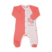 Літній комбінезон з накатом Софія Єдиноріг, ажур, кораловий, розмір 50 (2002019139595) 