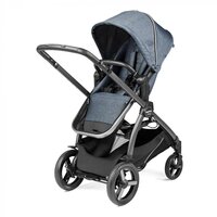 Прогулянкова коляска Peg-Perego Ypsi Luxe Mirage сіро-синя