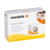Пакеты Medela Quick Clean для паровой стерилизации в микроволновой печи, 5 шт. 