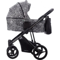 Дитячий візочок 2 в 1 Bebetto Pascal 05 Мереживо, чорна з білим (503.25.21.005) 