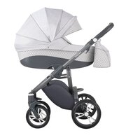 Коляска Bebetto 2 в 1 Holland W33 Бело-серая