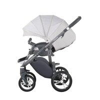 Коляска Bebetto 2 в 1 Holland W33 Бело-серая