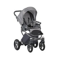 Коляска Bebetto 2 в 1 Holland W39 Сіра в горошок