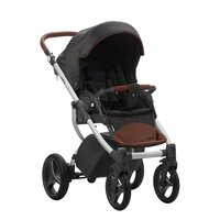 Універсальна коляска 2 в 1 Bebetto Luca 01В Графіт, чорна рама