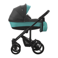 Універсальна коляска 2 в 1 Bebetto Magnum 383 W Графітово-бірюзова