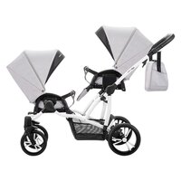 Дитяча коляска для двійні універсальна 2 в 1 Bebetto B 42 NEW (03) Cірий