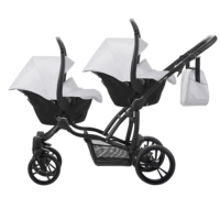 Дитяча коляска для двійні універсальна 2 в 1 Bebetto B 42 NEW (03) Cірий