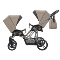 Дитяча коляска для двійні універсальна 2 в 1 Bebetto B 42 NEW (01) Бежева