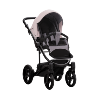 Дитячий візочок Bebetto Torino 2 в 1 (04В) Сіро-рожева, чорна рама