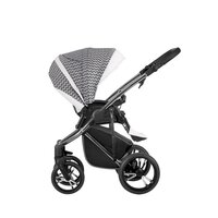 Універсальна коляска 2 в 1 Bebetto Bresso Premium 16 Сіро-білий