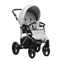 Універсальна коляска 2 в 1 Bebetto Bresso Premium 16 Сіро-білий