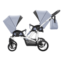 Дитяча коляска для двійні універсальна 2 в 1 Bebetto B 42 NEW (02) Синій